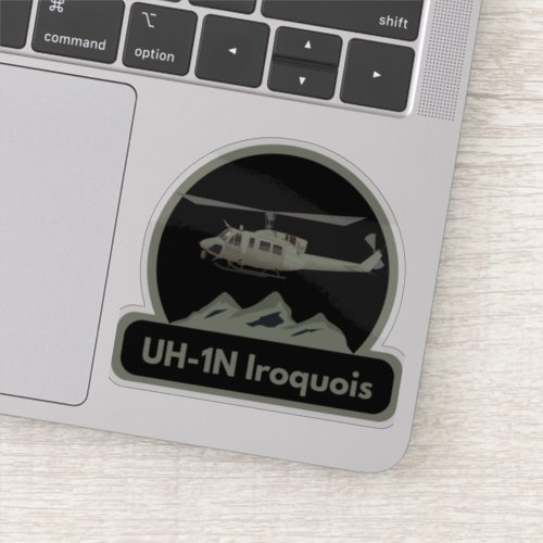 UH_1N Iroquois Helicopter Sticker