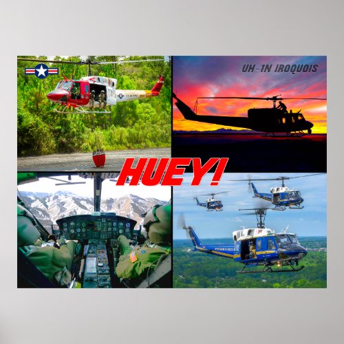 UH_1N IROQUOIS HUEY POSTER