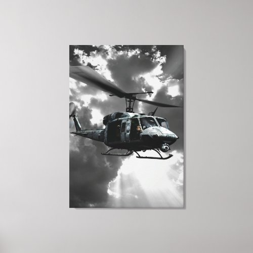 UH_1N Twin Huey Canvas Print