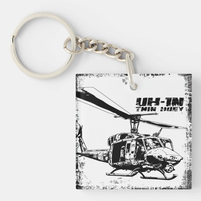UH-1N Twin Huey Keychain (Front)