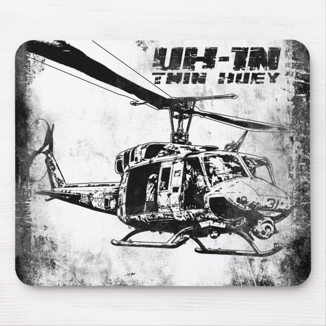UH-1N Twin Huey Mouse Pad (Front)