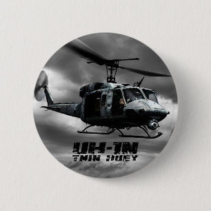 UH-1N Twin Huey Pinback Button