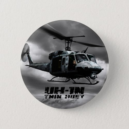 UH_1N Twin Huey Pinback Button