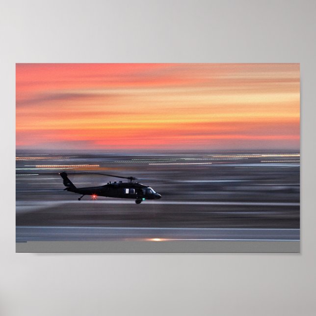 UH-60 Black Hawk Helicopter Poster (Front)