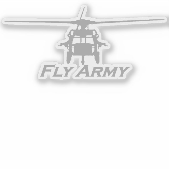 UH-60 Blackhawk Frontal View Sticker (Front)