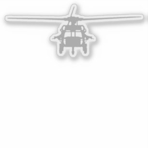 UH-60 Blackhawk Frontal View Sticker