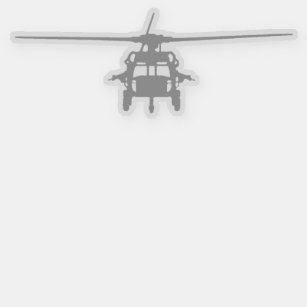 UH-60 Blackhawk Frontal View Sticker