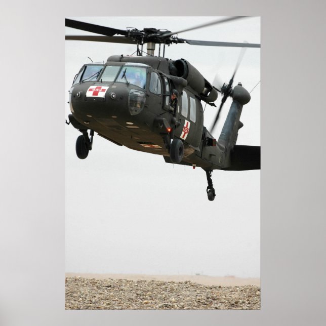 UH-60A Black Hawk Helicopter Poster (Front)
