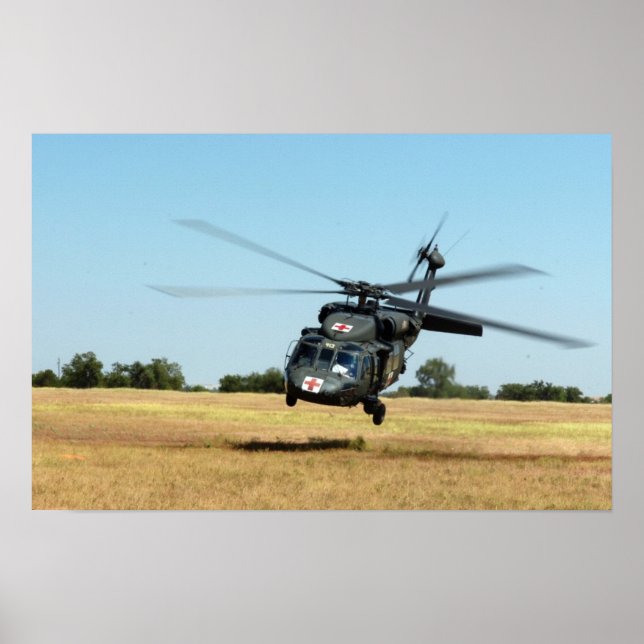 UH-60A Black Hawk Helicopter Poster (Front)