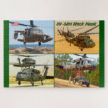 UH-60M BLACK HAWK (20x30 INCH) Jigsaw Puzzle<br><div class="desc">The UH-60M Black Hawk is a twin turboshaft engine, multi-mission helicopter. Because of its versatility, the UH-60M may also perform peacetime operations such as civil search and rescue, emergency aeromedical evacuation, disaster relief, international aid and counter-drug activities. The visual information within this product has been provided by Wings In Motion...</div>
