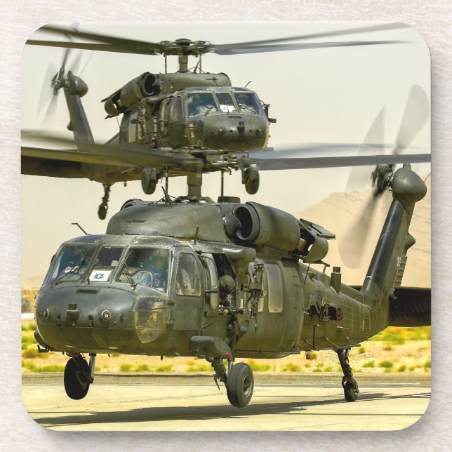 UH-60M BLACK HAWK BEVERAGE COASTER (Front)