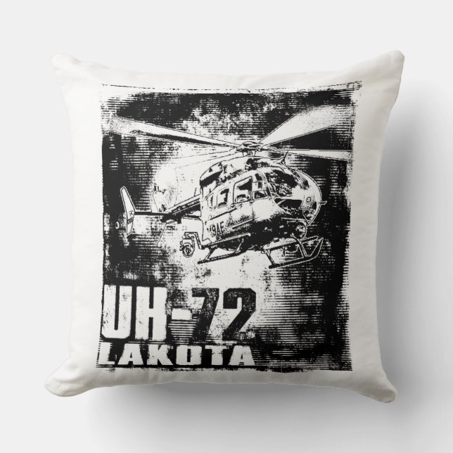 UH-72 Lakota Throw Pillow (Front)