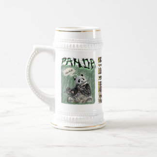 UH-HUH PANDA SCRIBBLE ART BEER STEIN