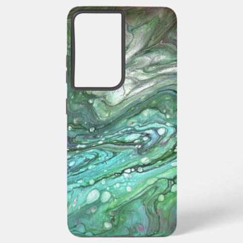 Uh Oh 2 Green Abstract Phone Case