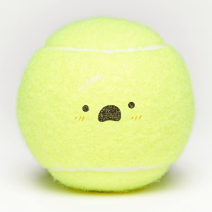 Uh-Oh Kawaii Cute Emoticon Emoji Tennis Balls
