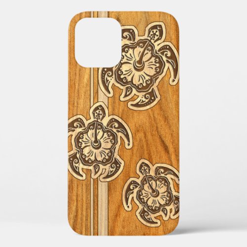 Uhane Honu Faux Wood Hawaiian Turtle Case_Mate iPh iPhone 12 Pro Case