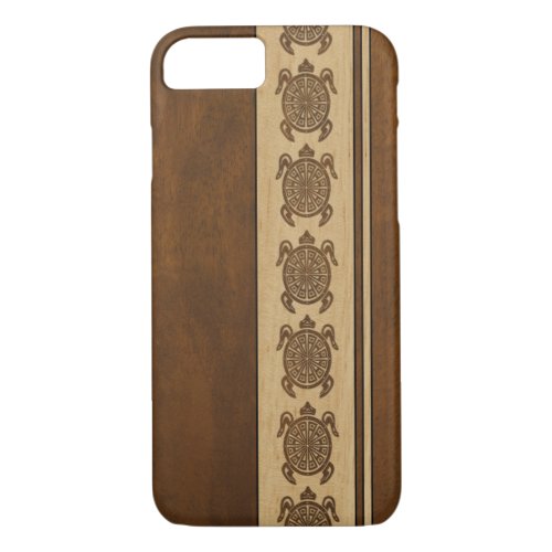 Uhane Honu Faux Wood Hawaiian Turtle iPhone 87 Case