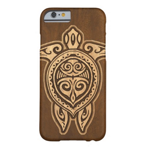 Uhane Honu Faux Wood Hawaiian Turtle Barely There iPhone 6 Case