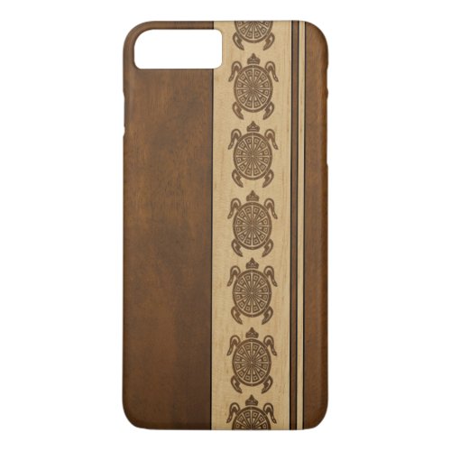 Uhane Honu Faux Wood Hawaiian Turtle iPhone 8 Plus7 Plus Case