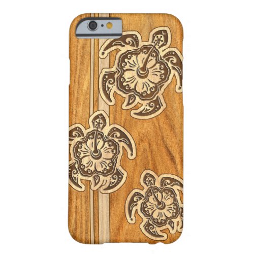 Uhane Honu Faux Wood Hawaiian Turtle Barely There iPhone 6 Case