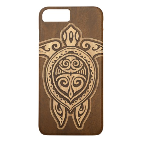 Uhane Honu Faux Wood Hawaiian Turtle iPhone 8 Plus7 Plus Case