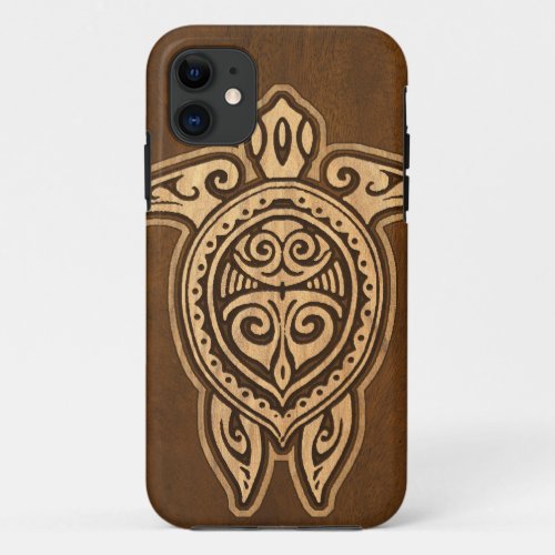 Uhane Honu Faux Wood Hawaiian Turtle iPhone 5 Case