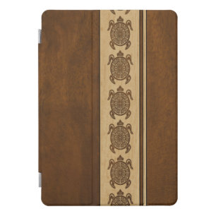 Uhane Honu FauxWood Hawaiian Turtle iPadSmartCover iPad Pro Cover