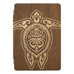 Uhane Honu FauxWood Hawaiian Turtle iPadSmartCover iPad Pro Cover