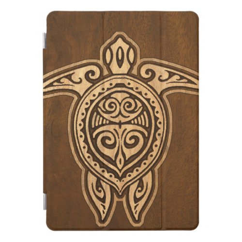 Uhane Honu FauxWood Hawaiian Turtle iPadSmartCover iPad Pro Cover