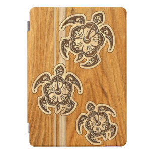 Uhane Honu FauxWood Hawaiian Turtle iPadSmartCover iPad Pro Cover