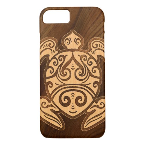 Uhane ui Honu Faux Wood Hawaiian Turtle iPhone 87 Case