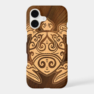 Uhane u’i Honu Faux Wood Hawaiian Turtle iPhone 17 Case