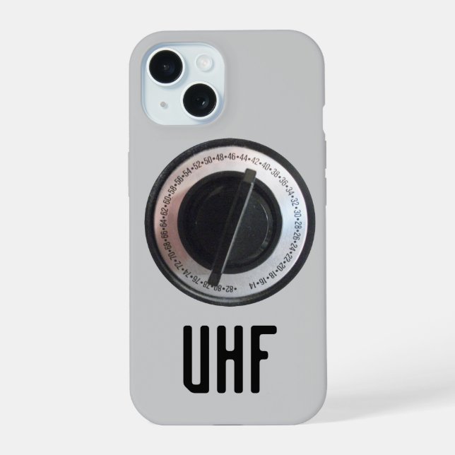 UHF Televsion Dial Iphone Case (Back)
