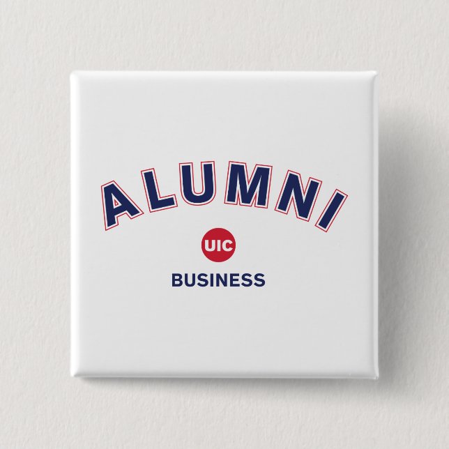 UIC Alumni Business Button (Front)