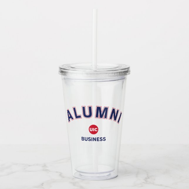 UIC Business Alumni  Acrylic Tumbler (Front)