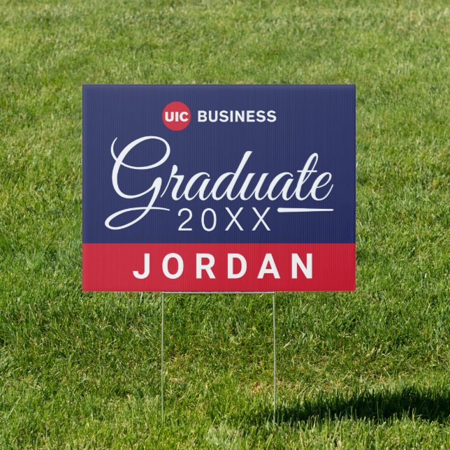 UIC Business Graduate Sign (Insitu)