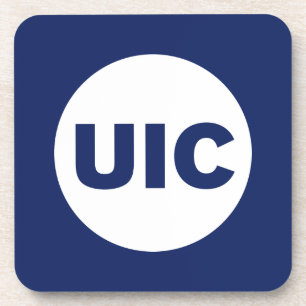 UIC Circle Logo Spirit Beverage Coaster