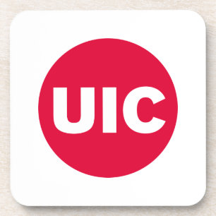 UIC Circle Logo Spirit Beverage Coaster