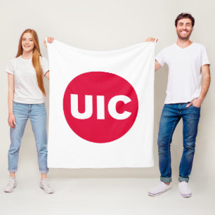 UIC Circle Logo Spirit Fleece Blanket