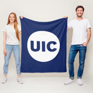 UIC Circle Logo Spirit Fleece Blanket