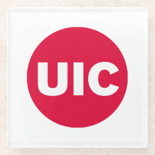 UIC Circle Logo Spirit Glass Coaster