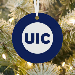 UIC Circle Logo Spirit Metal Ornament