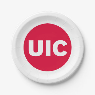 UIC Circle Logo Spirit Paper Plates