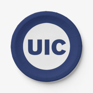 UIC Circle Logo Spirit Paper Plates