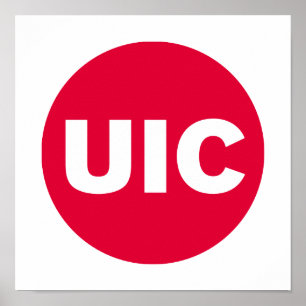 UIC Circle Logo Spirit Poster