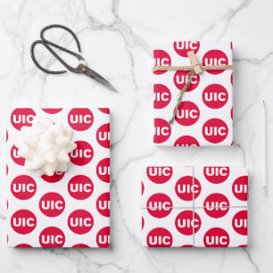 UIC Circle Logo Spirit Wrapping Paper Sheets