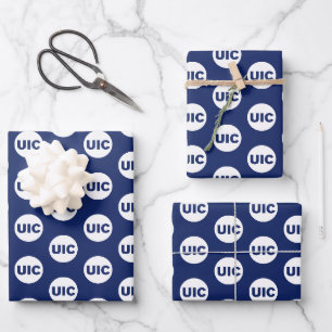 UIC Circle Logo Spirit Wrapping Paper Sheets