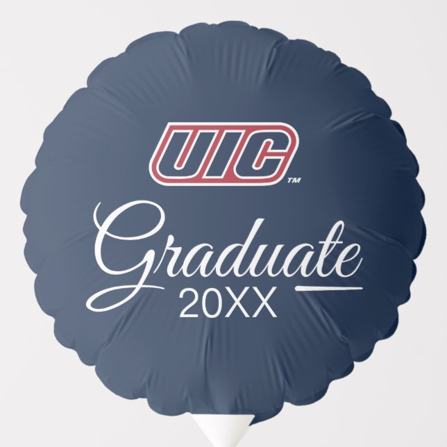 UIC Flames Graduate Balloon (Front)