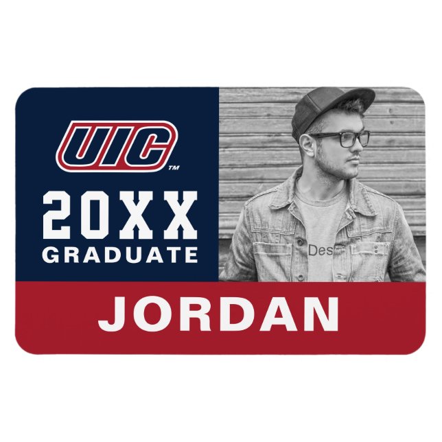 UIC Flames Graduate Magnet (Horizontal)