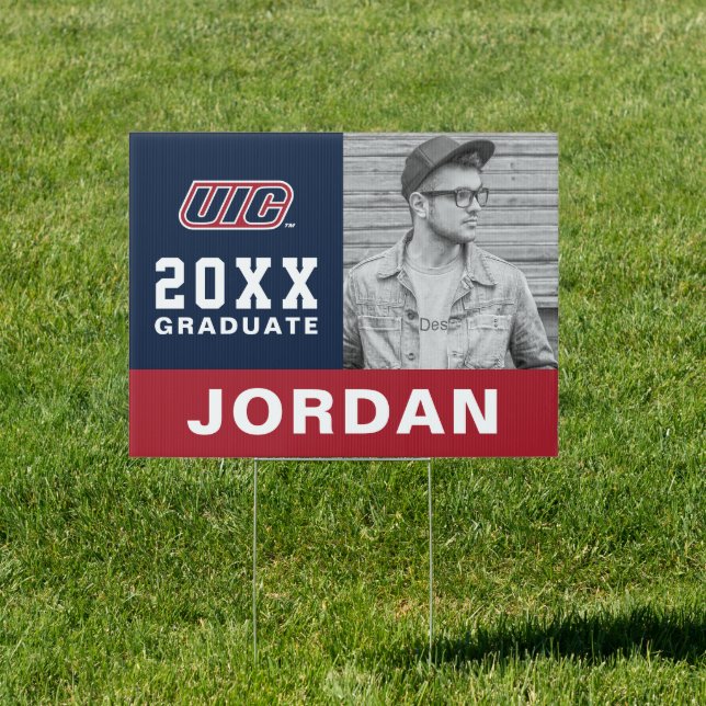 UIC Flames Graduate Sign (Insitu)